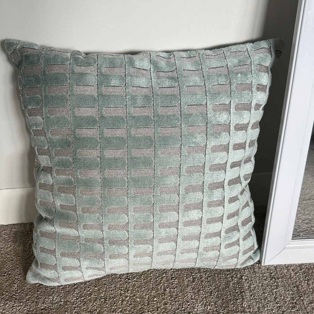 West Elm Textured Gray Accent Pillow